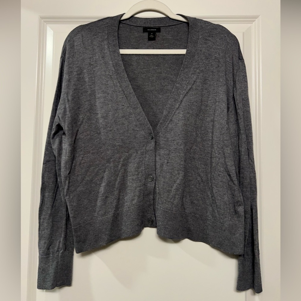 Halogen Charcoal Cardigan Sweater
